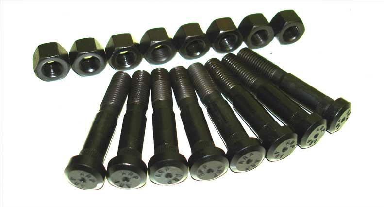 ARP BMW 2.8L and 3.0/3.2L rod bolt kit with 12 high-strength bolts for M52, S50, and S52 engines in a group shot.