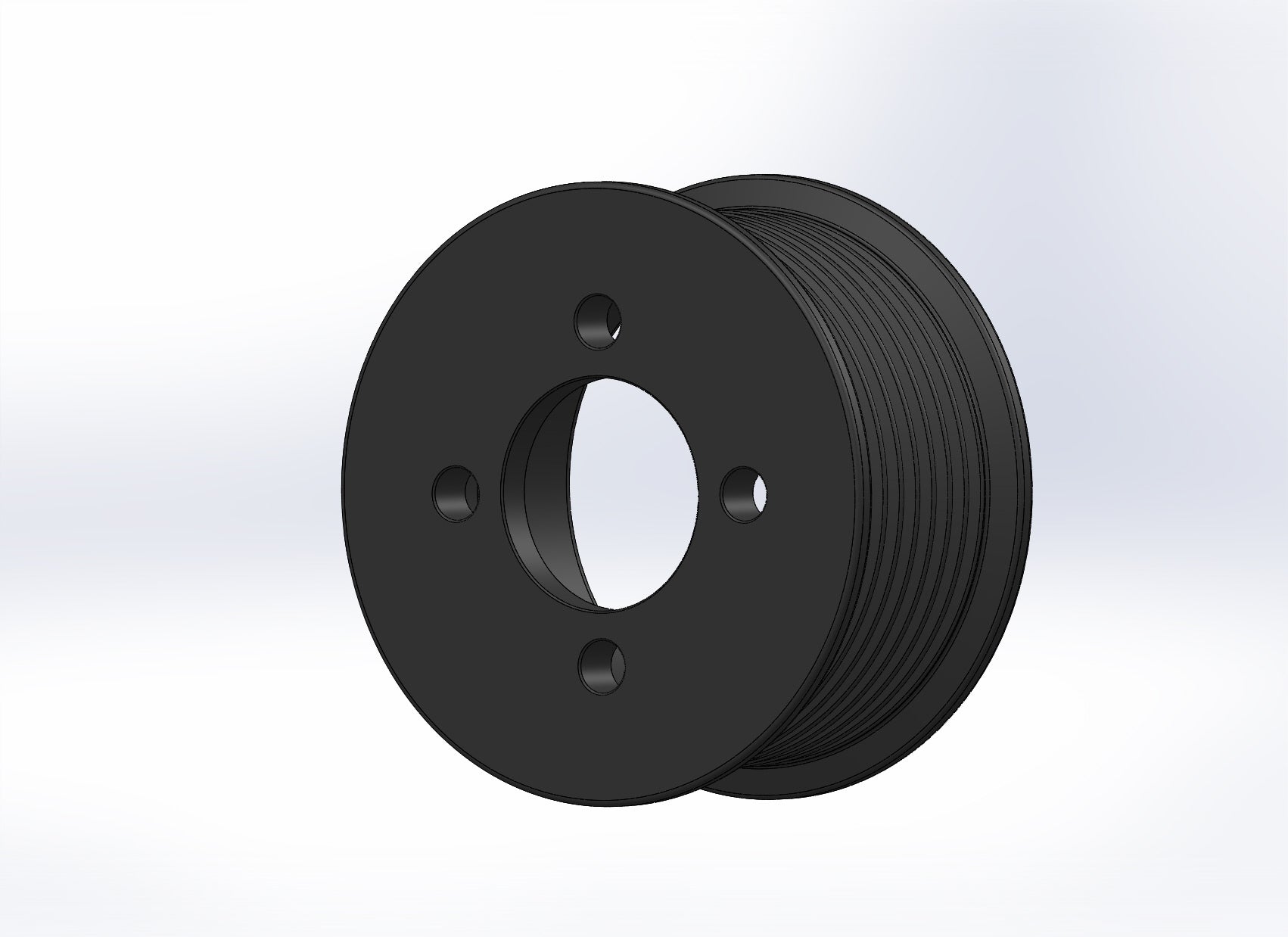 3.10" 8 Rib ZPE GripTec® 2pc Magnuson Heartbeat TVS L3 Black Pulley Only