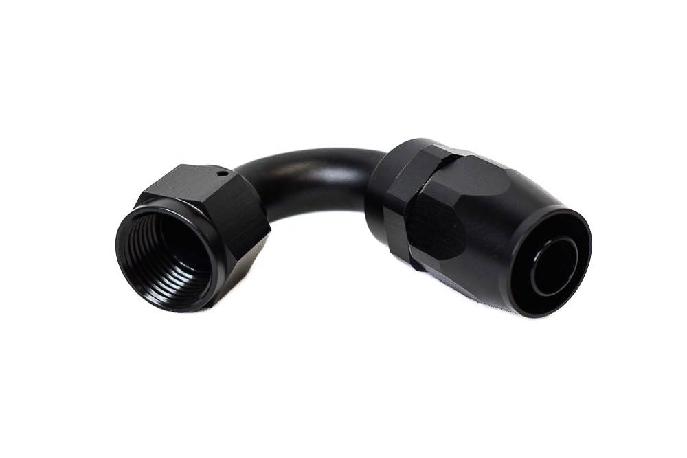 BTR AN FITTINGS - 120° - 10AN HOSE END - BLACK - HF-120-010