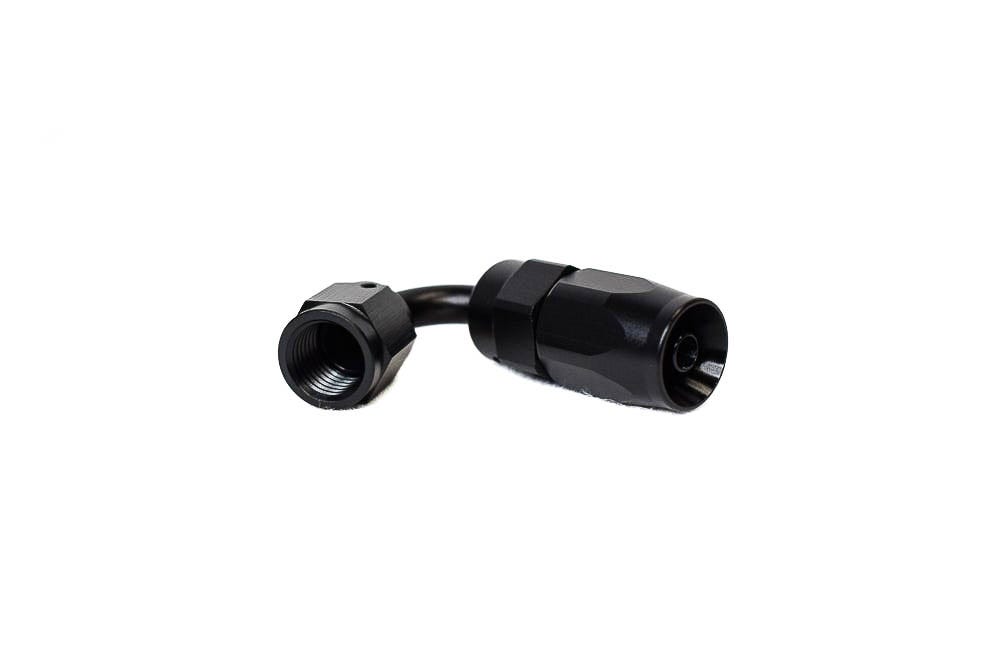 BTR AN FITTINGS - 120° - 4AN HOSE END - BLACK - HF-120-04