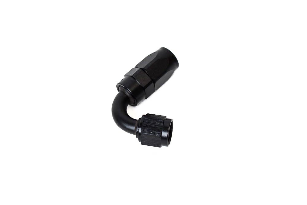 BTR AN FITTINGS - 120° - 6AN HOSE END - BLACK - HF-120-06