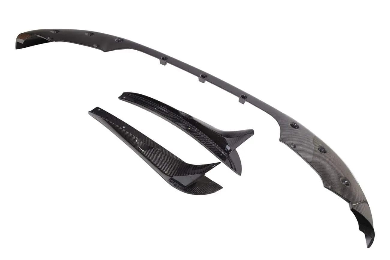 2017-2021 Jeep SRT8 Trackhawk 3 Piece CARBON FIBER Front Splitter Lip Ground Effects