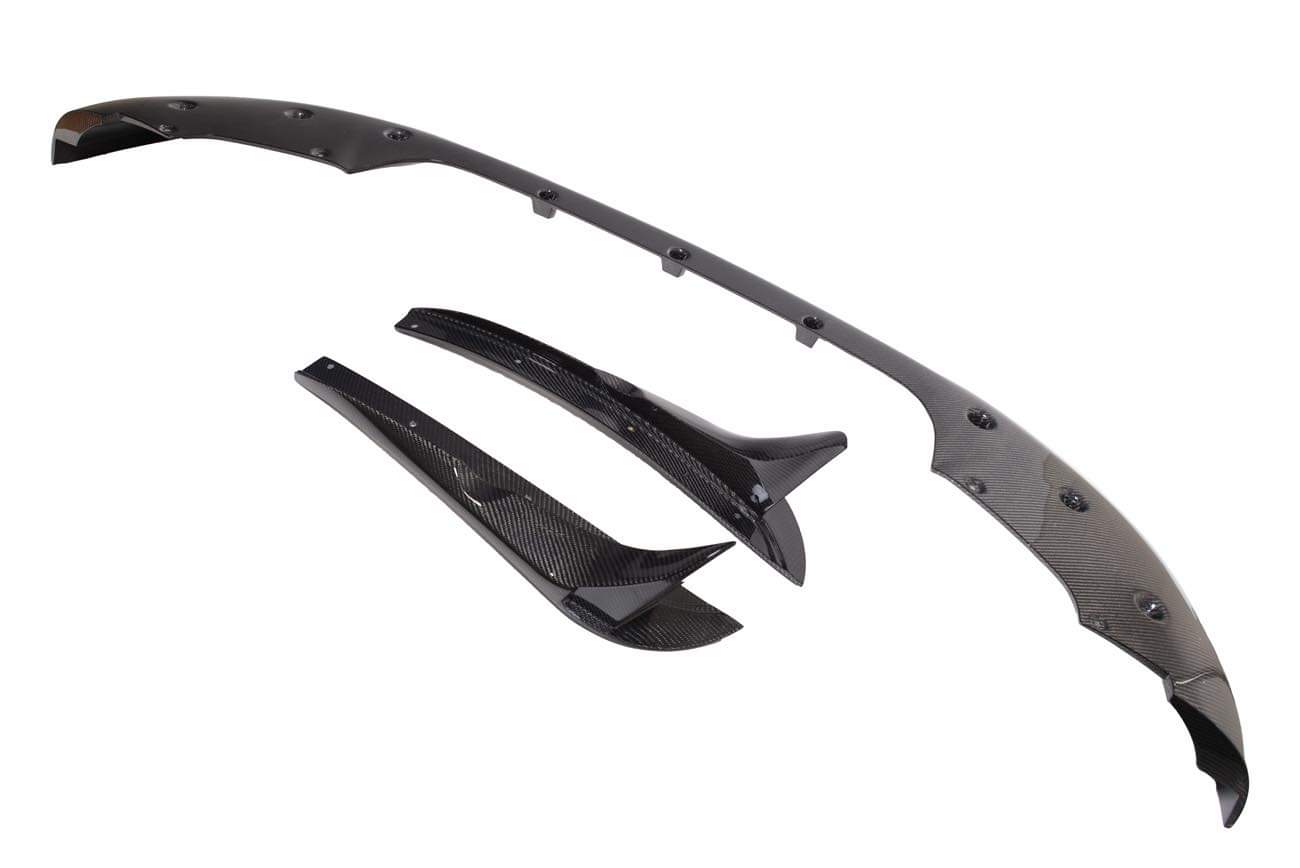 2017-2021 Jeep SRT8 Trackhawk 3 Piece CARBON FIBER Front Splitter Lip Ground Effects