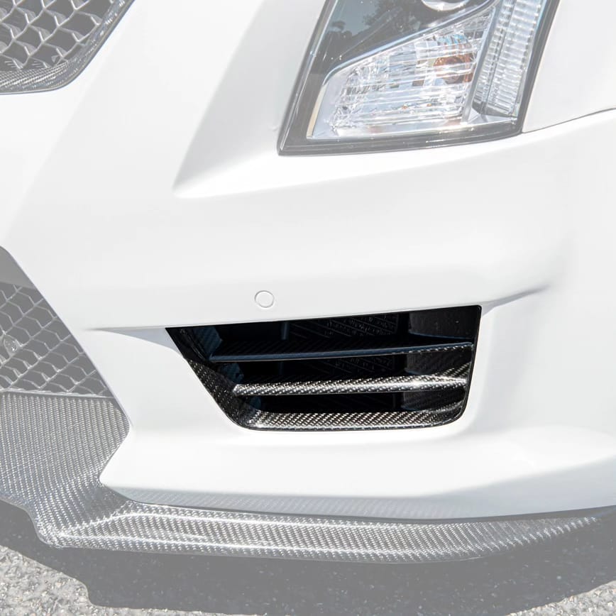 2016-2019 Cadillac ATS-V | CARBON FIBER Front Bumper Bezel Insert Vents