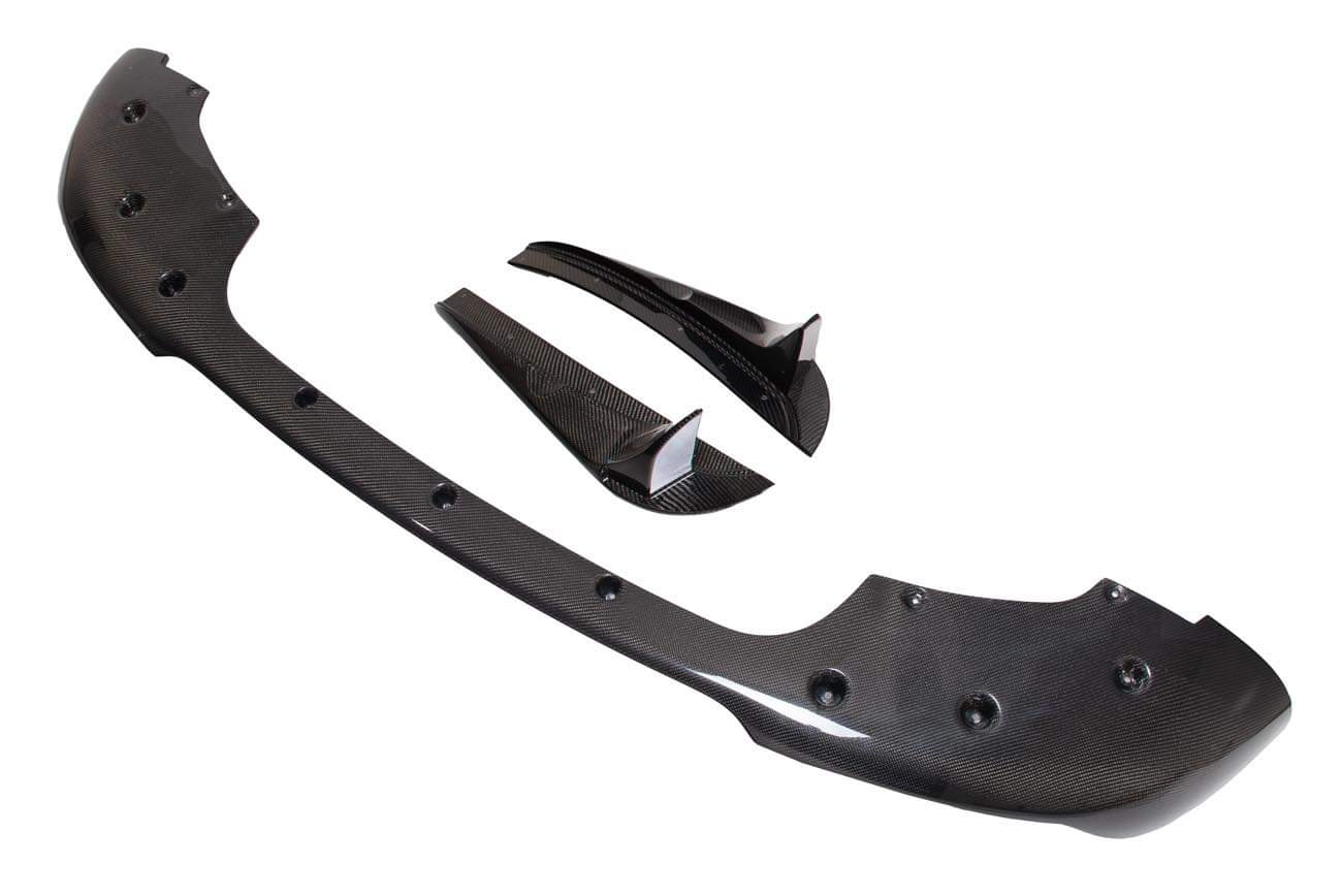 2017-2021 Jeep SRT8 Trackhawk 3 Piece CARBON FIBER Front Splitter Lip Ground Effects
