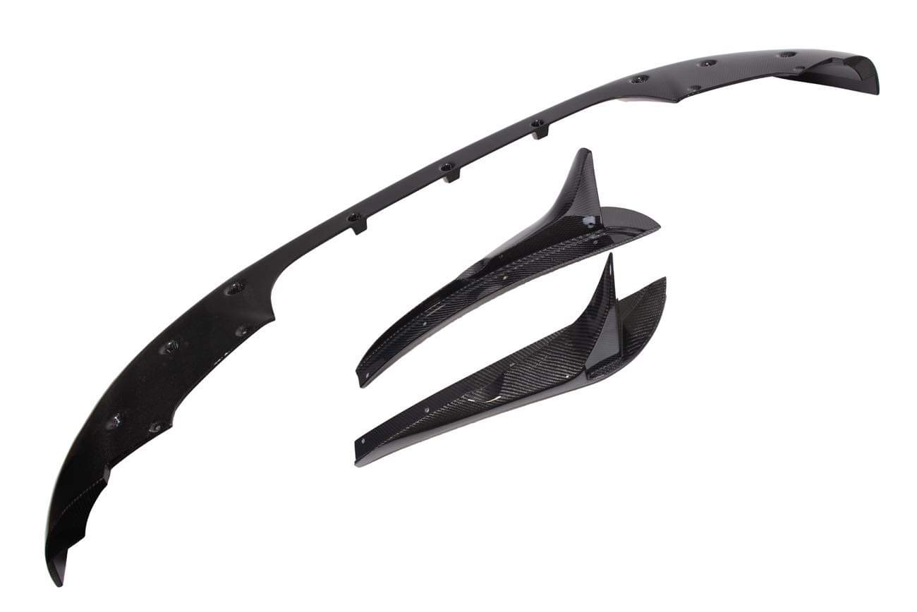 2017-2021 Jeep SRT8 Trackhawk 3 Piece CARBON FIBER Front Splitter Lip Ground Effects