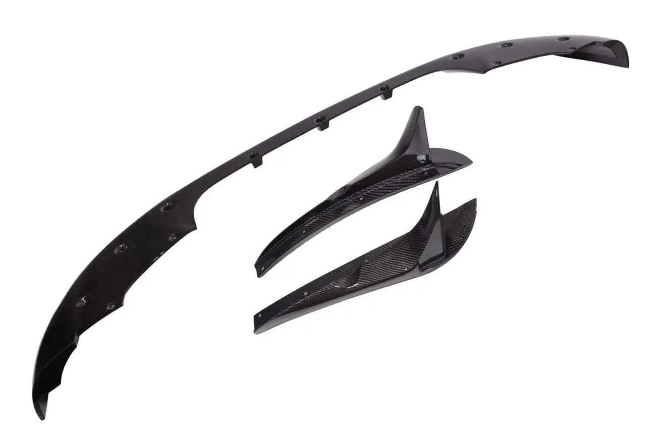 2017-2021 Jeep SRT8 Trackhawk 3 Piece CARBON FIBER Front Splitter Lip Ground Effects