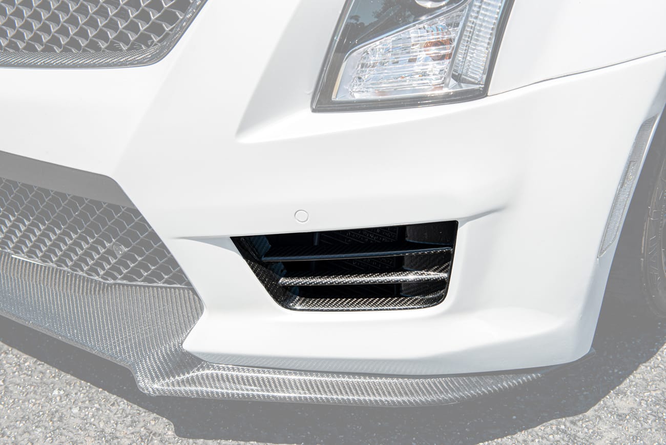 2016-2019 Cadillac ATS-V | CARBON FIBER Front Bumper Bezel Insert Vents