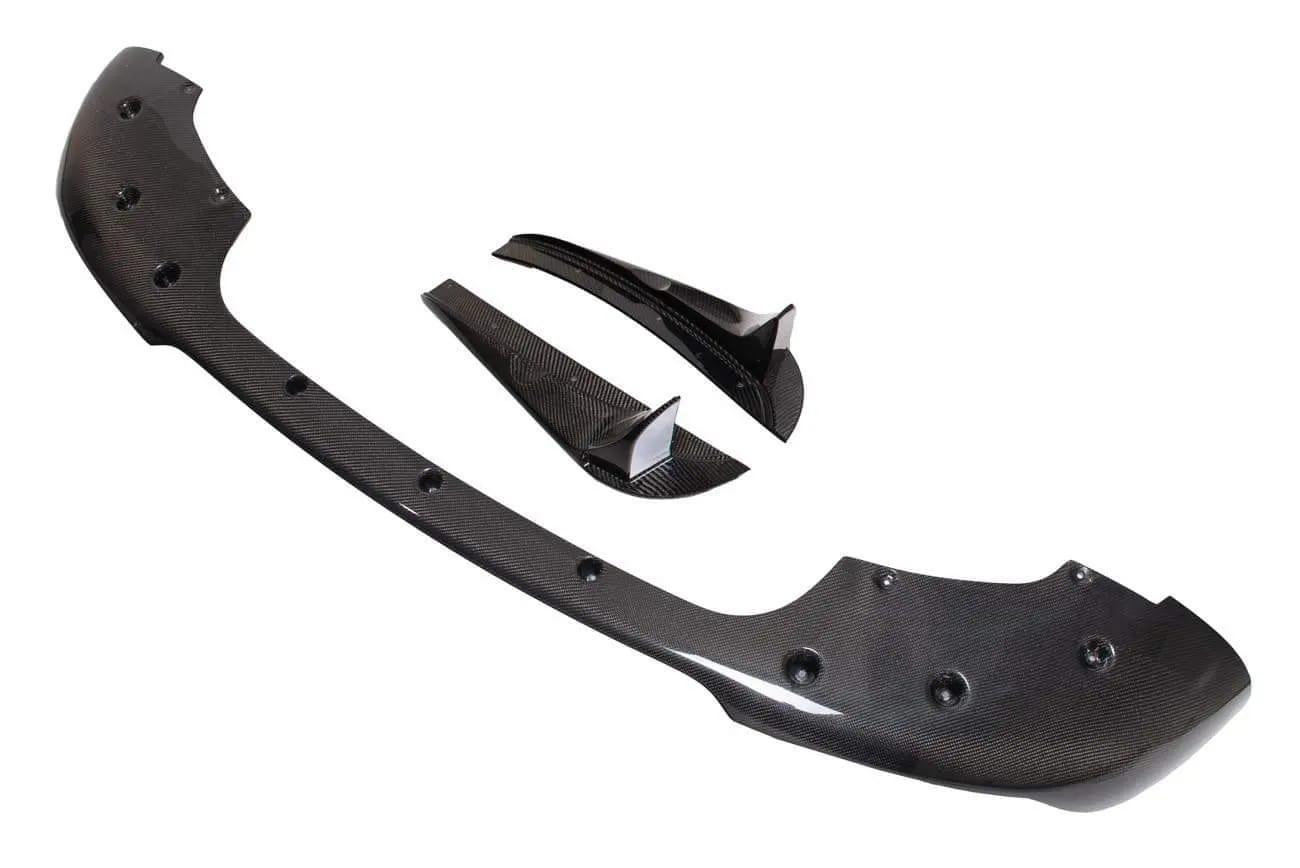 2017-2021 Jeep SRT8 Trackhawk 3 Piece CARBON FIBER Front Splitter Lip Ground Effects