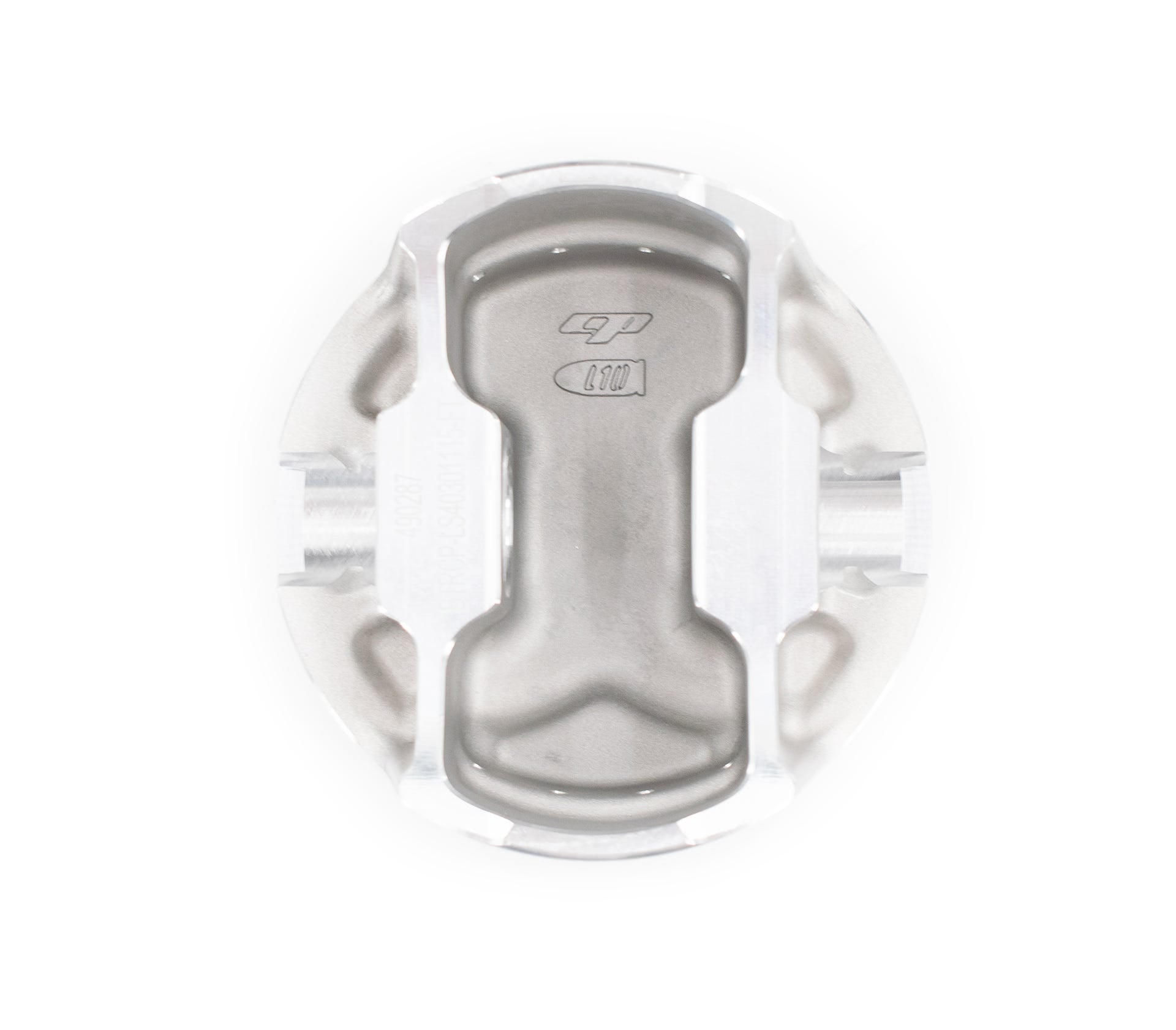 BTR CP PISTON & RING SET - GEN III/IV LS - 4.030" BORE - 4.000" STROKE - 6.125" ROD - 2CC FLAT TOP - BTRCP-LS40301115-FT-8