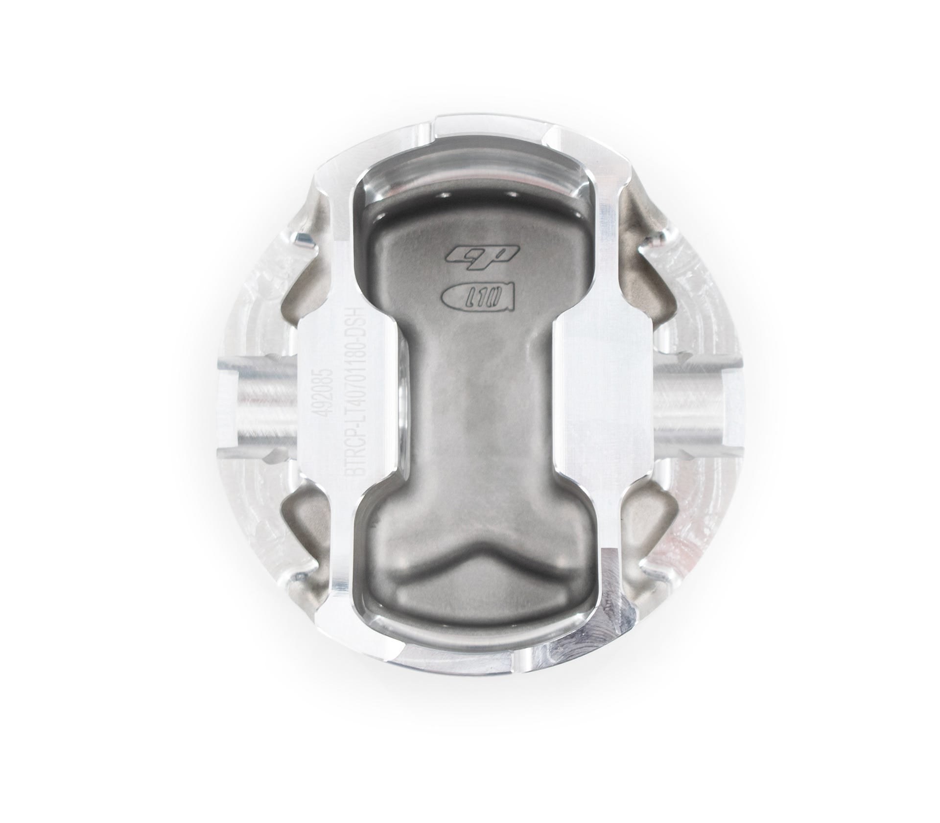 BTR CP PISTON & RING SET - GEN V LT - 4.070" - BORE - 3.860" STROKE - 6.125" ROD - 6CC DISH - BTRCP-LT40701180-DSH-8