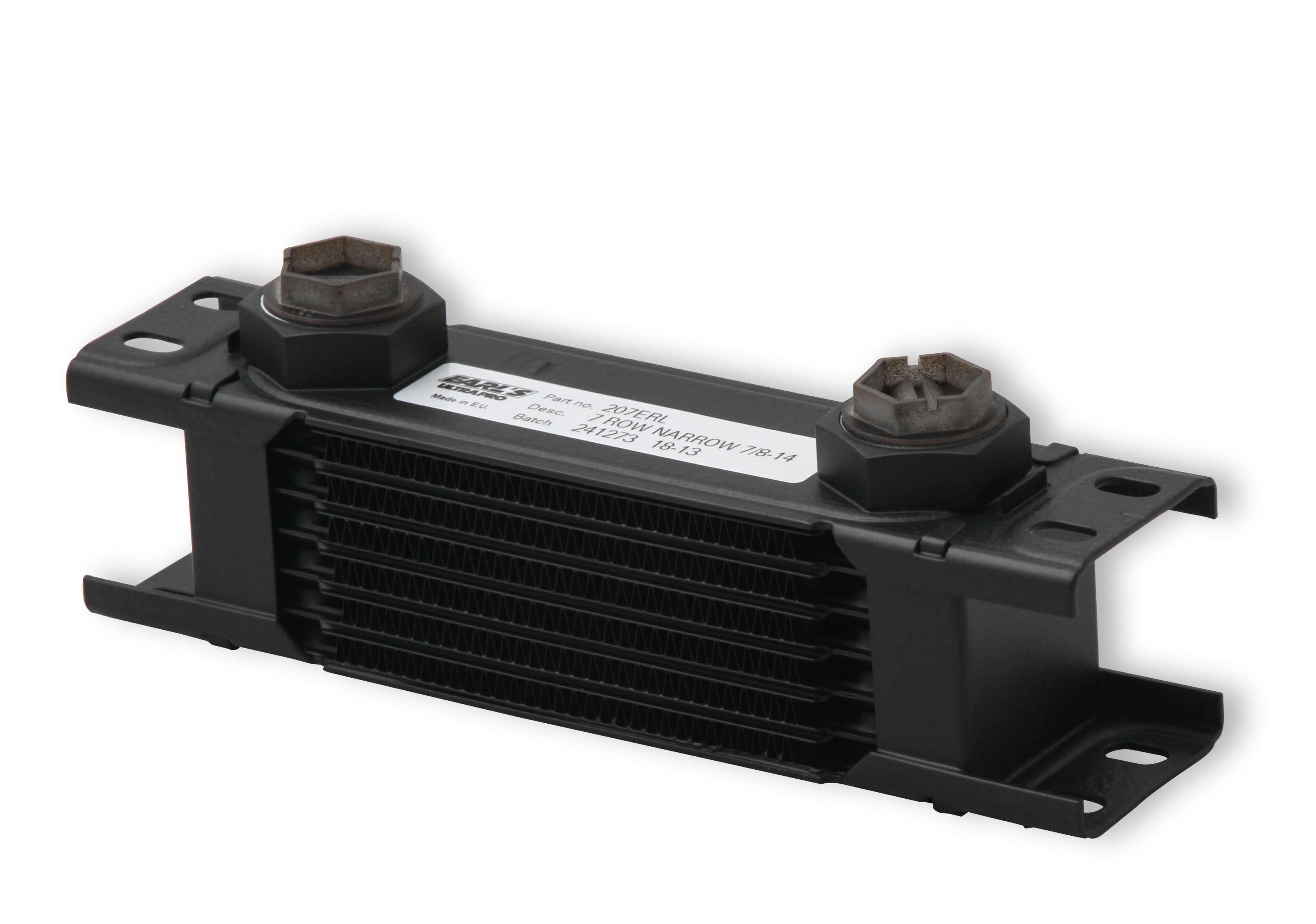 EARLS ULTRAPRO OIL COOLER - 7 ROW - NARROW - BLACK - 207ERL