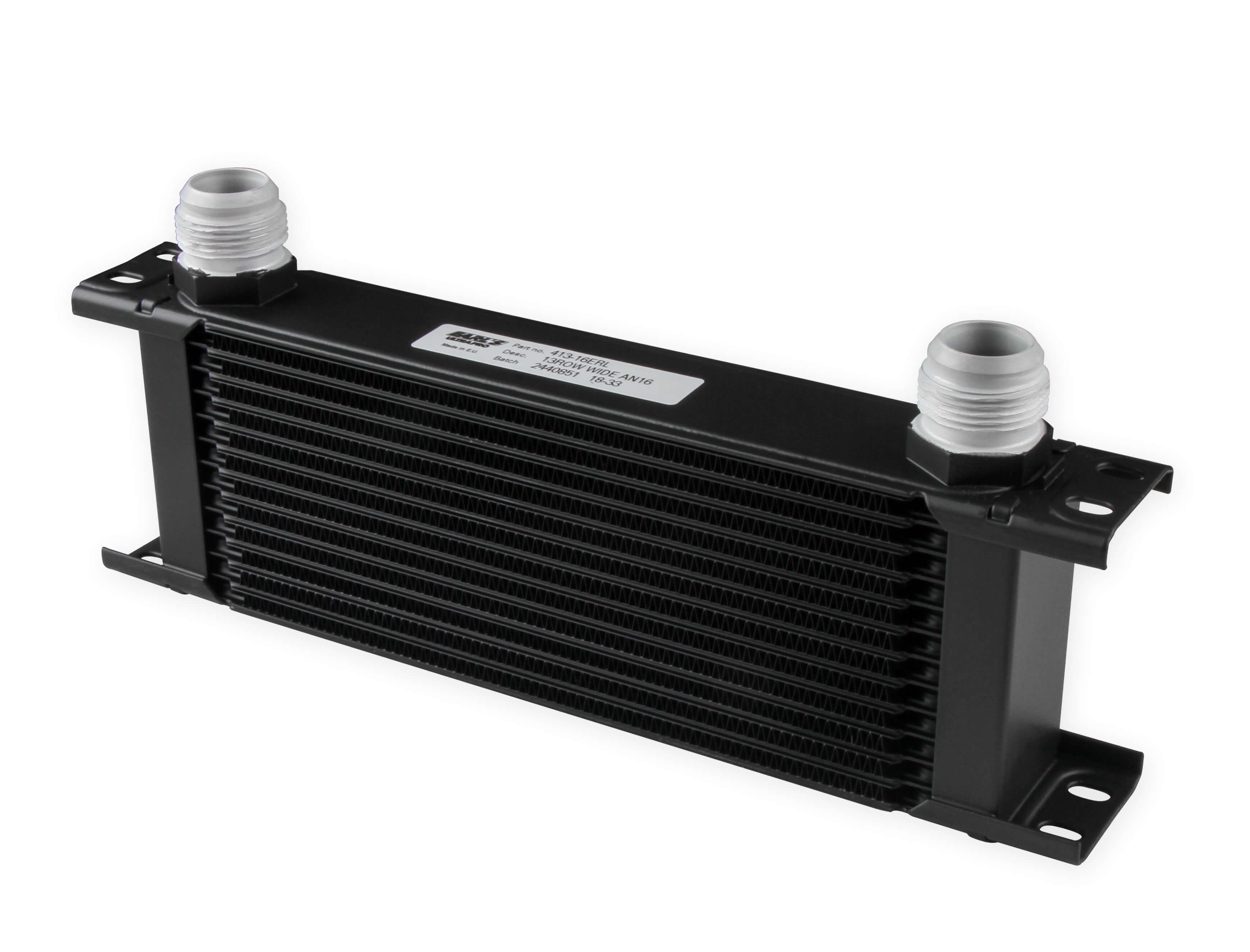 EARLS ULTRAPRO OIL COOLER - 13 ROW - WIDE - BLACK - 413-16ERL