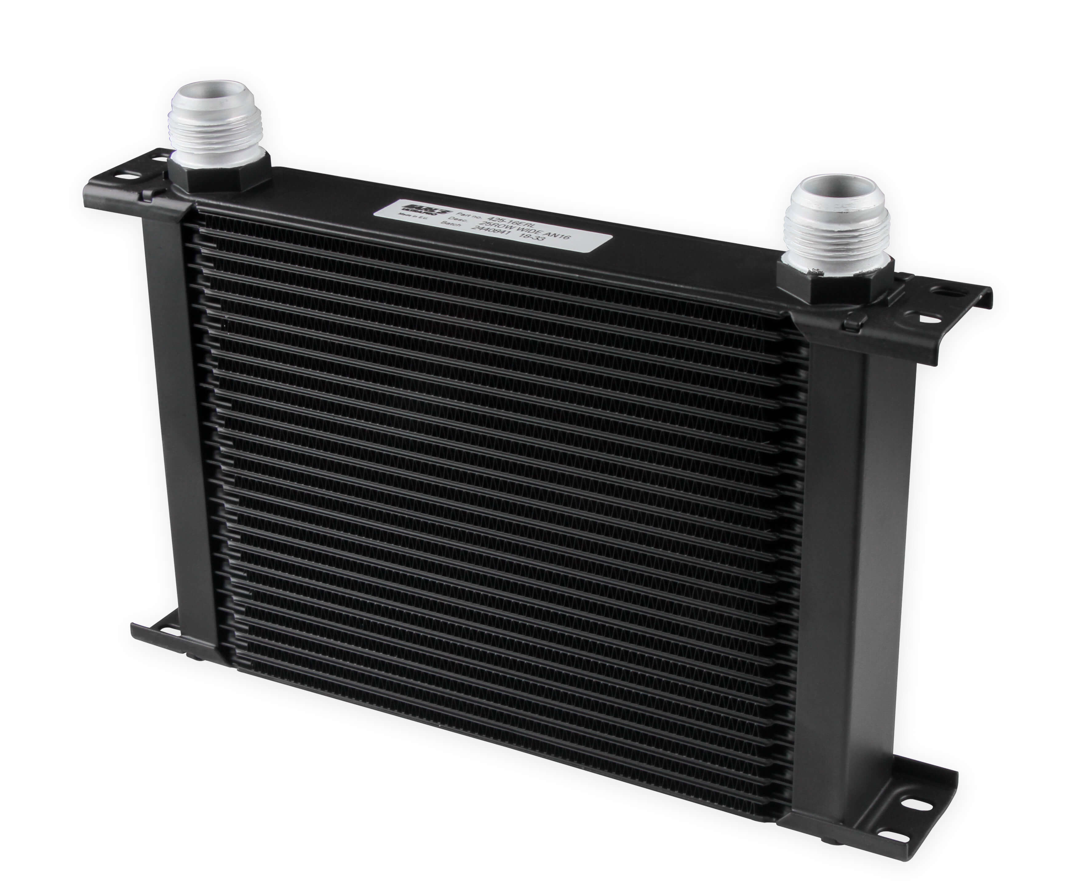 EARLS ULTRAPRO OIL COOLER - 25 ROW - WIDE - BLACK - 425-16ERL