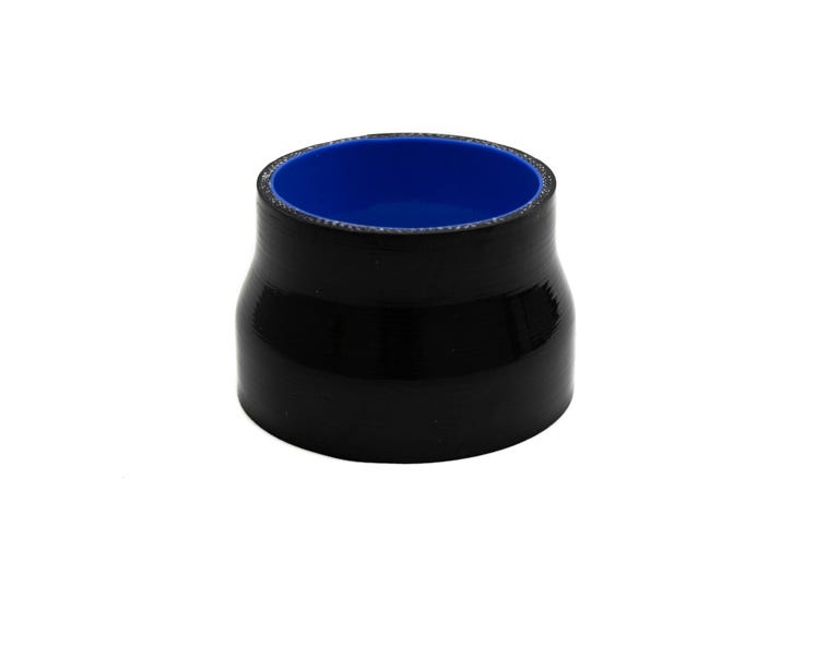BTR SILICONE 4.25" -TO 3.50" REDUCER COUPLER - 3" LONG BLACK