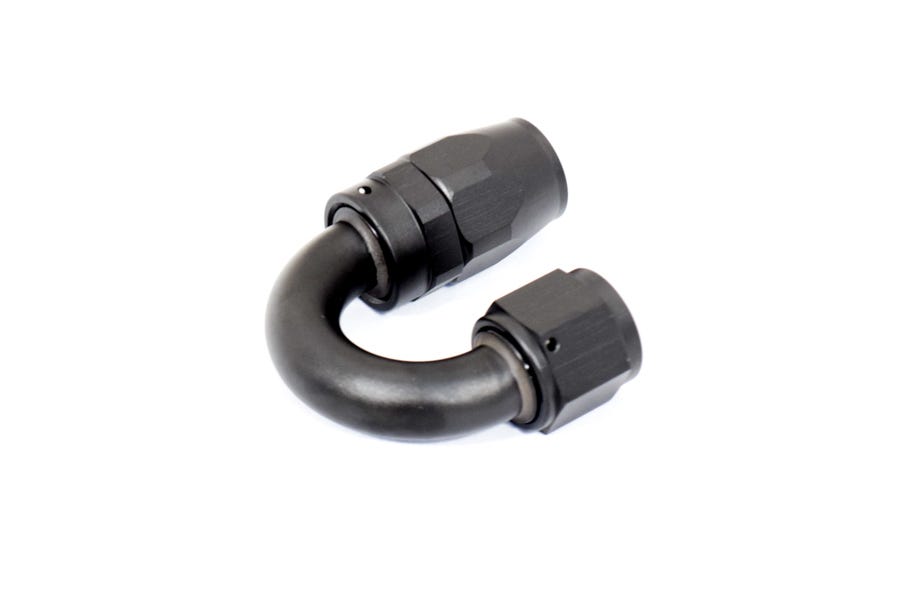 BTR AN FITTINGS - 180° -10AN HOSE END - BLACK - HF-180-010