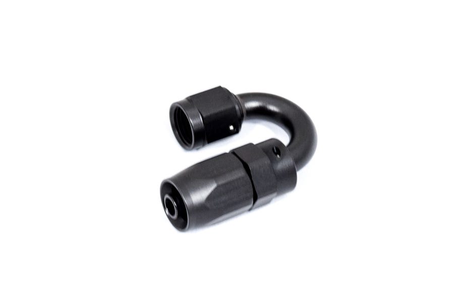 BTR AN FITTINGS - 180° -6AN HOSE END - BLACK - HF-180-06
