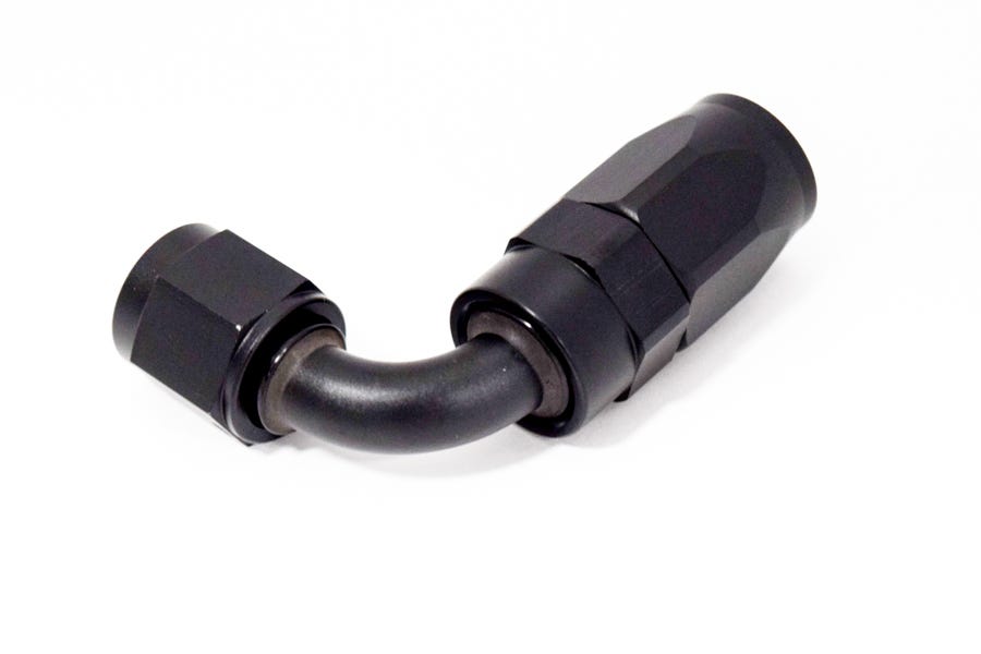 BTR AN FITTINGS - 90° -6AN HOSE END - BLACK - HF-90-06