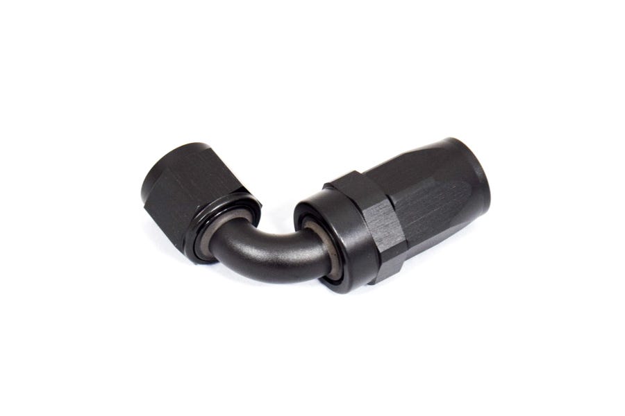 BTR AN FITTINGS - 90° -8AN HOSE END - BLACK - HF-90-08