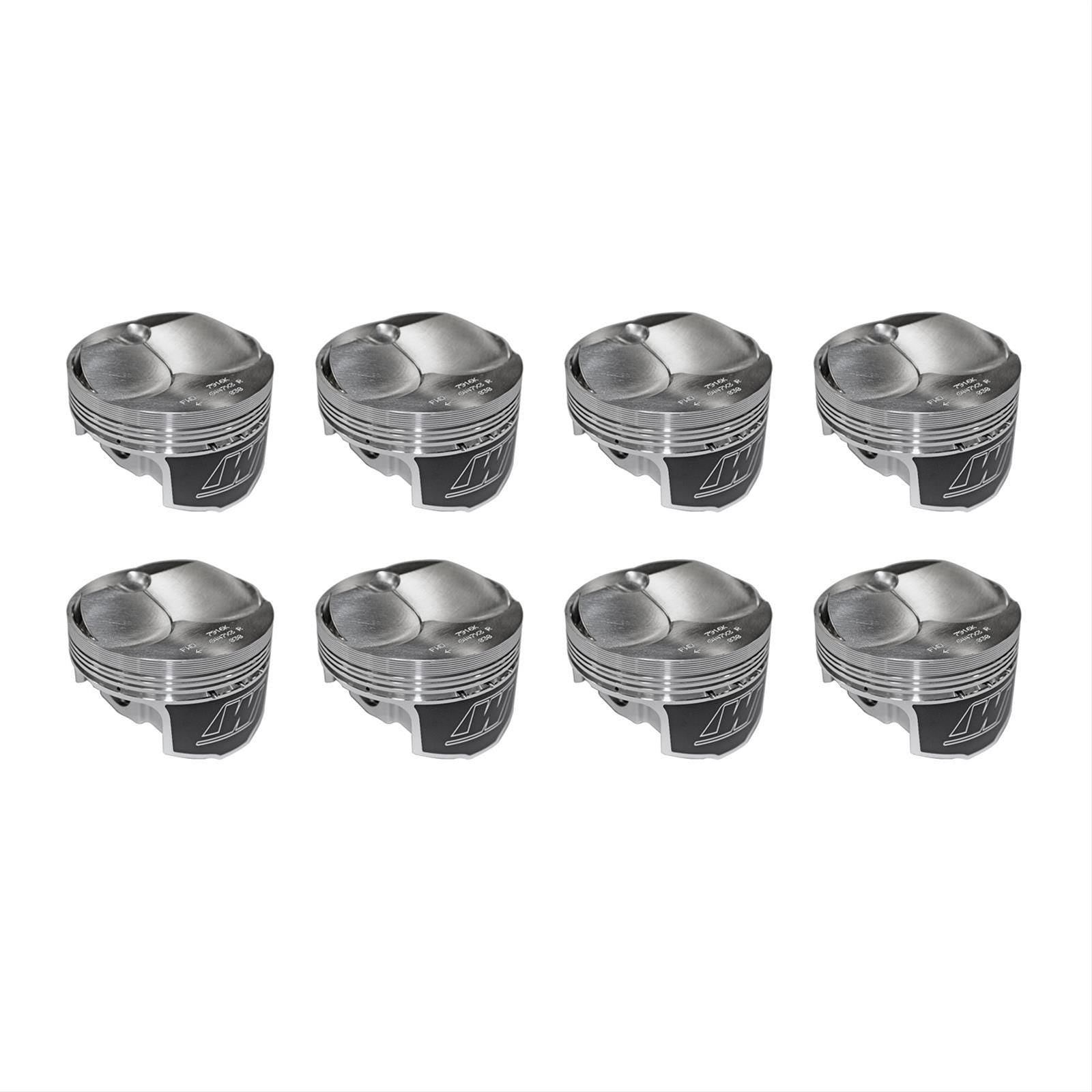 WISECO PISTONS - GM LS - 4.030" BORE - 4.125" STROKE - 6.125" ROD -11cc VOL - DISH - K450X3