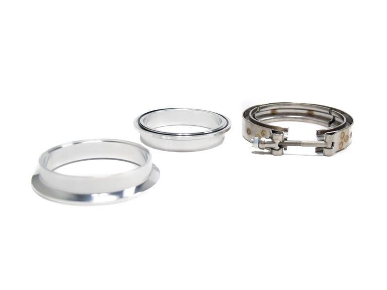 BTR 3.5" ALUMINUM V-BAND FLANGE KIT - WITH CLAMP - BTR23643