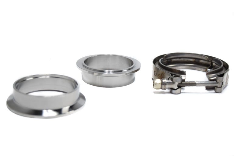 BTR 2.50" STAINLESS STEEL V-BAND FLANGE KIT - WITH CLAMP - BTR25706