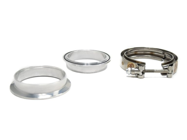 BTR 3" ALUMINUM V-BAND FLANGE KIT W/ CLAMP - BTR74688