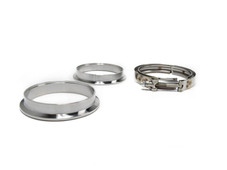 BTR 4" STAINLESS STEEL V-BAND FLANGE KIT W/ CLAMP - BTR80357