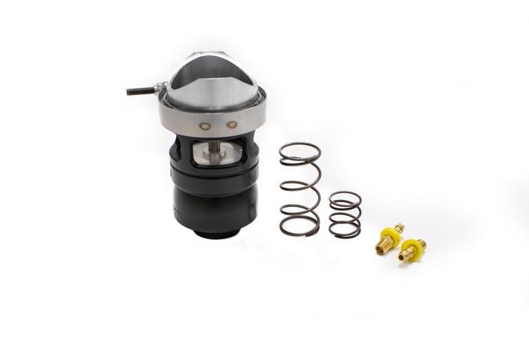 JGS Precision Turbo Blow Off Valve TK300-600 60mm dual port design for wastegates and BOVs in a car engine system.
