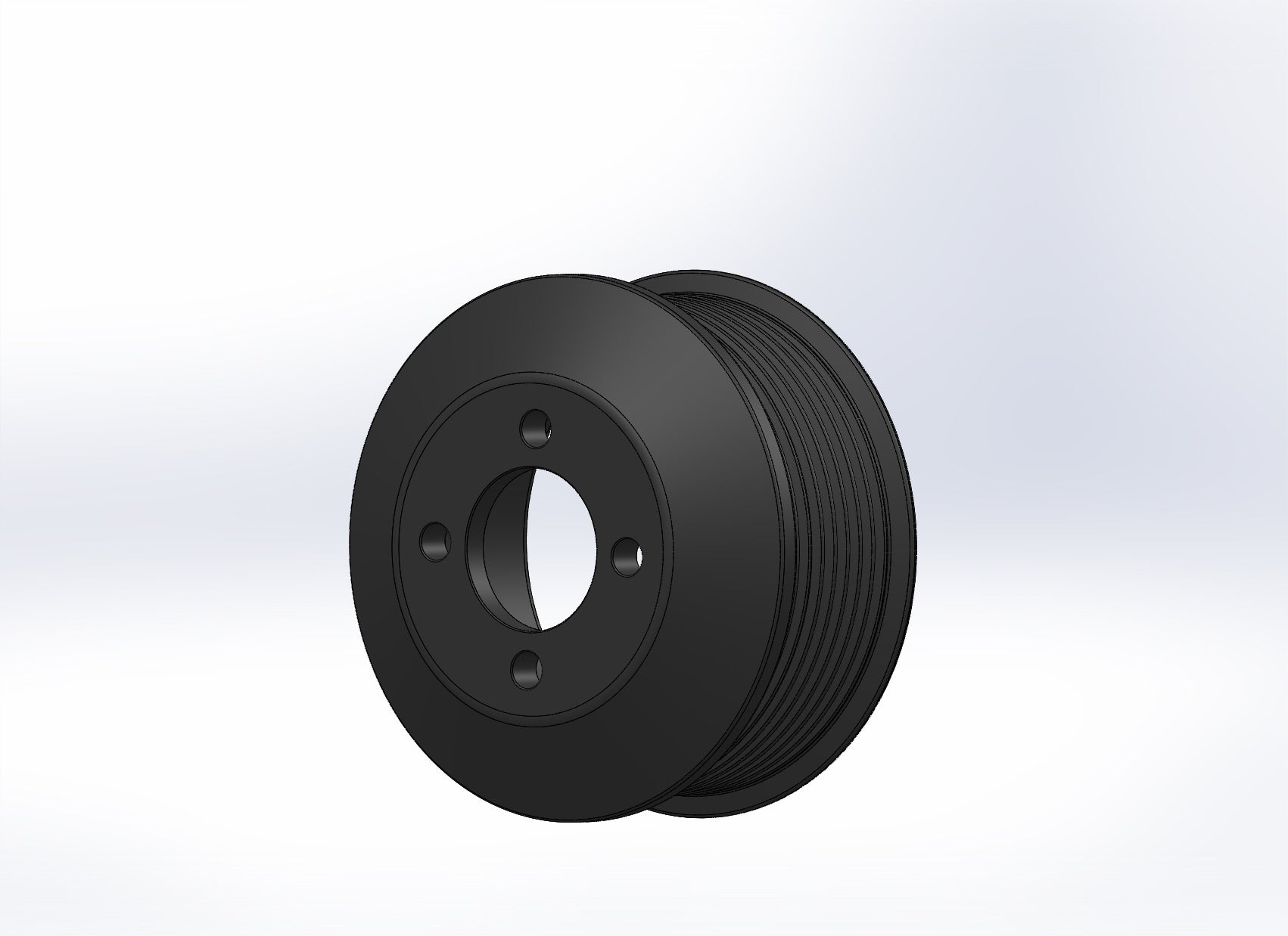 65mm 8 Rib ZPE GripTec® 2pc Magnuson LSA/LT4 2650 TVS L3 Black Pulley Only