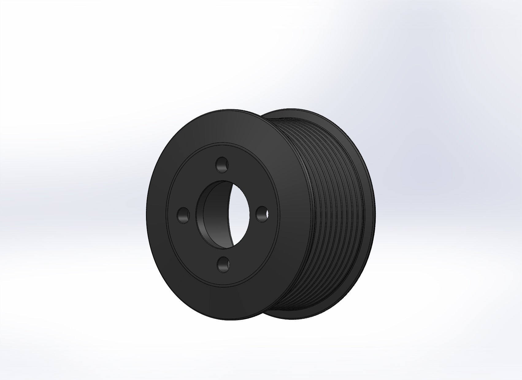 95mm 10 Rib ZPE GripTec® 2pc Magnuson LSA/LT4 2650 TVS L3 Black Pulley Only