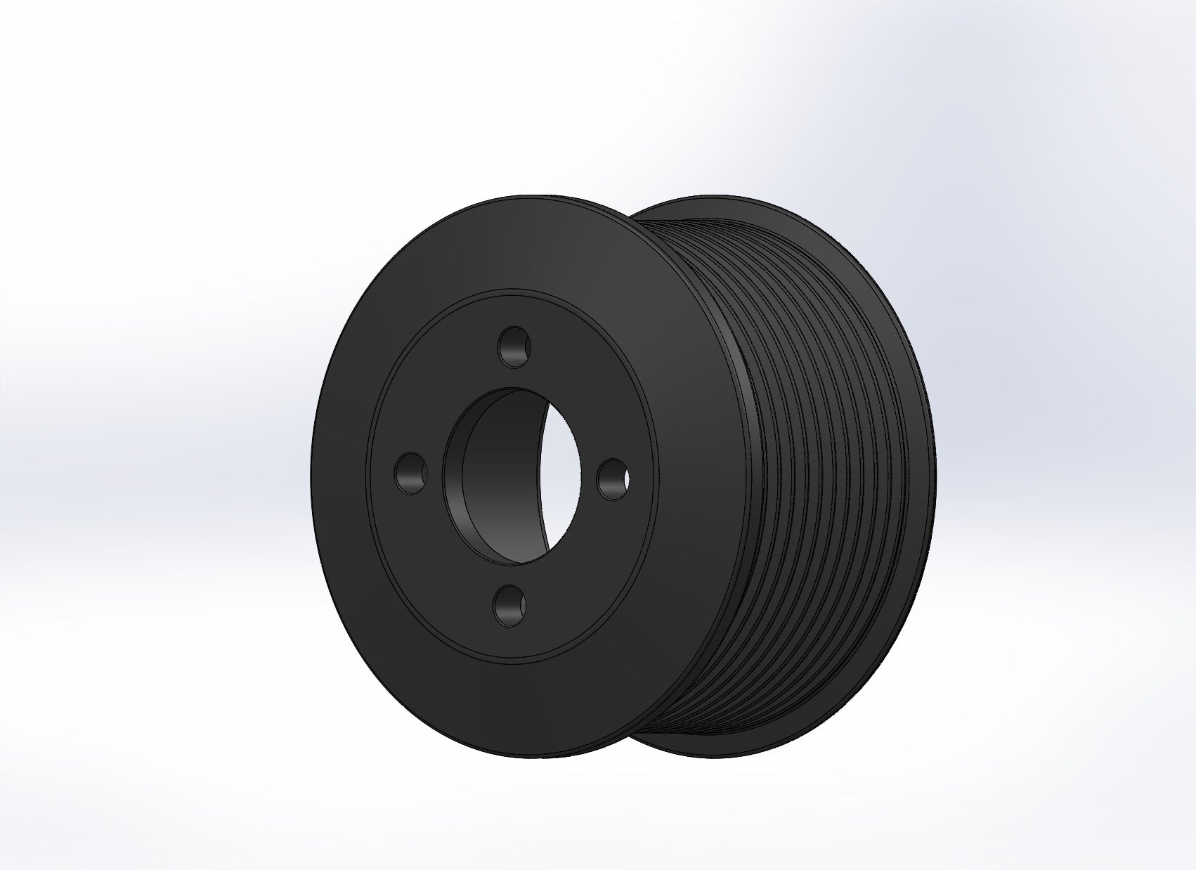 90mm 11 Rib (+1.5/-1.5) ZPE GripTec® 2pc Magnuson LSA/LT4 2650 TVS L3 Black Pulley Only