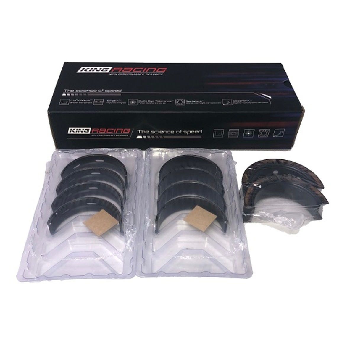 KING LS & LT MAIN BEARING SET - COATED - STANDARD - MB5013XPC