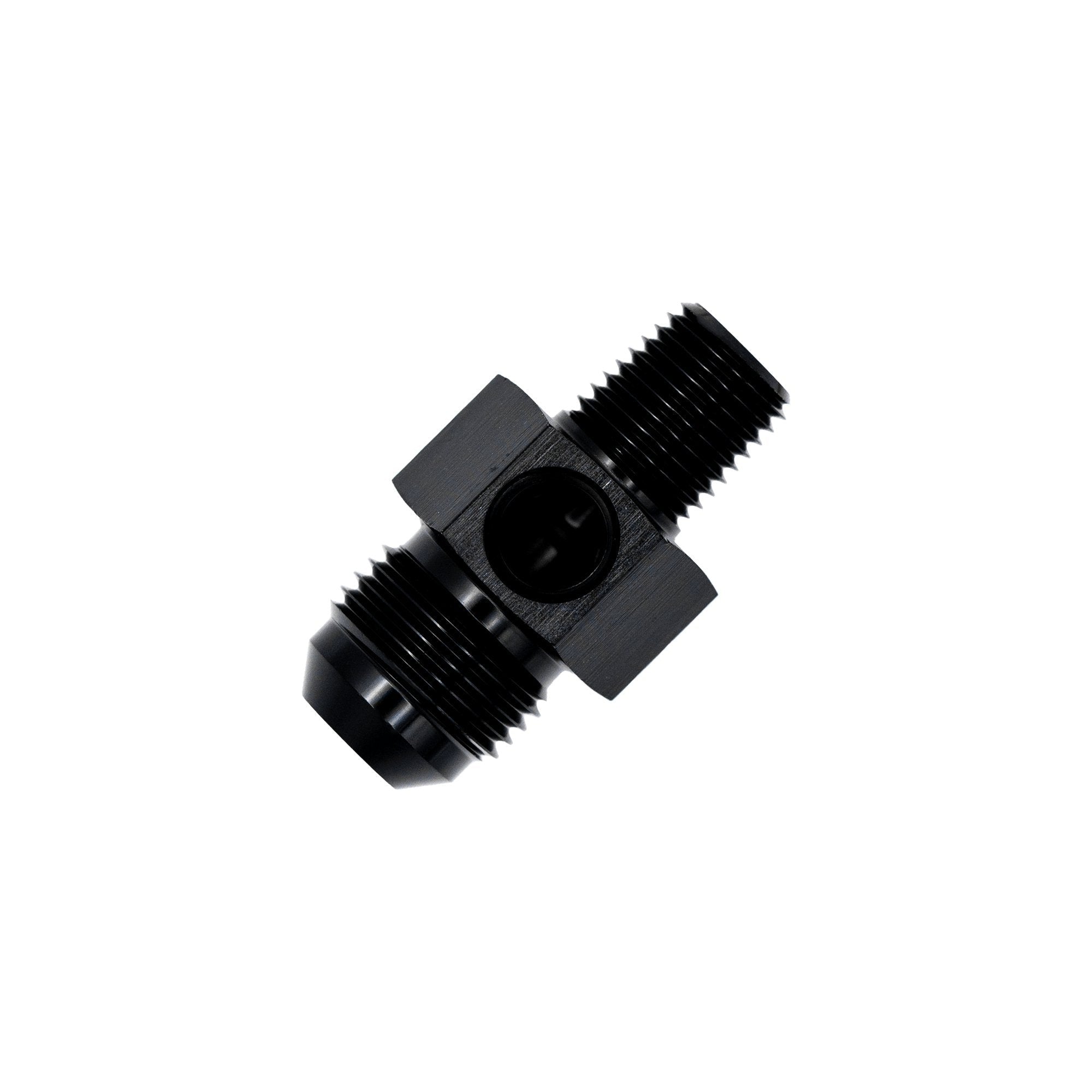 Flo Supply 1/2" NPT Male To 10AN Male Adapter with 1/8" NPT Port