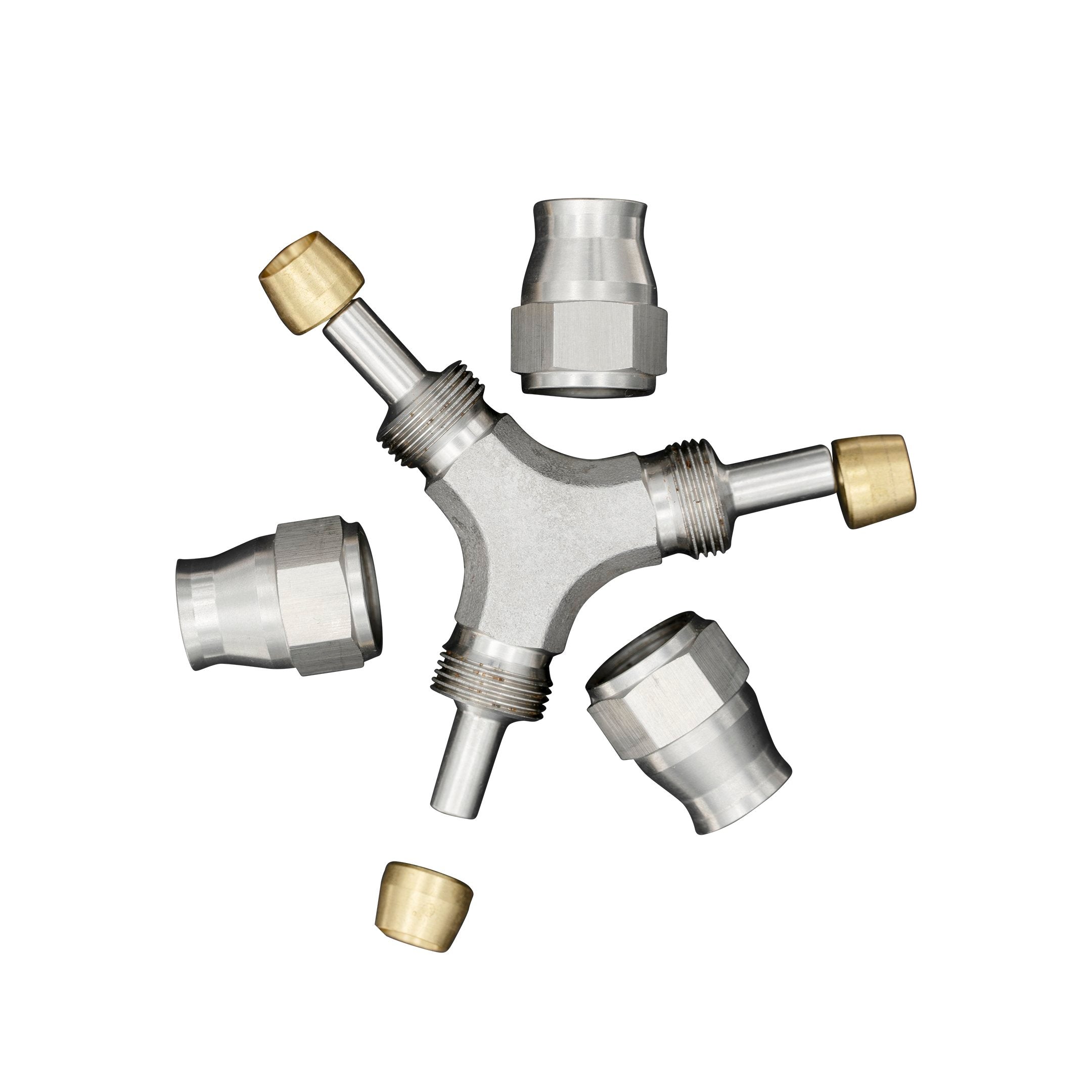 Flo Supply 4AN Female Y Hose End Block