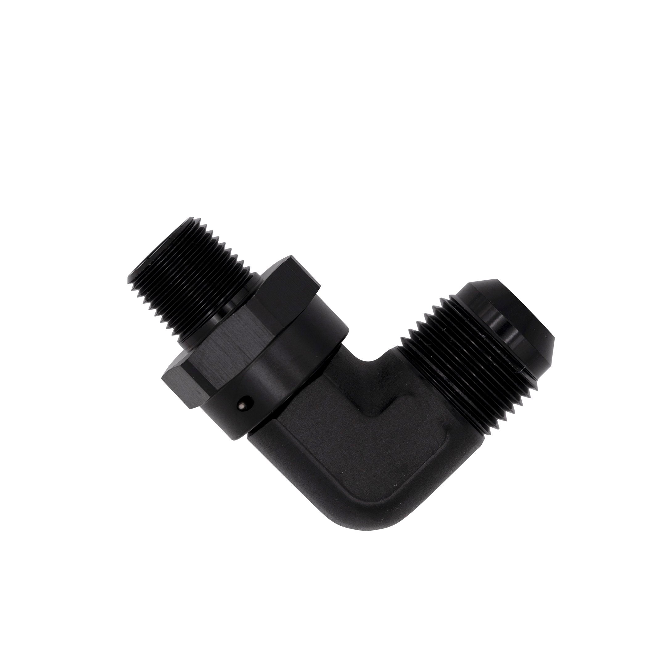 Flo Supply 1" NPT 90 Degree Male To 16AN Male Swivel Adapter