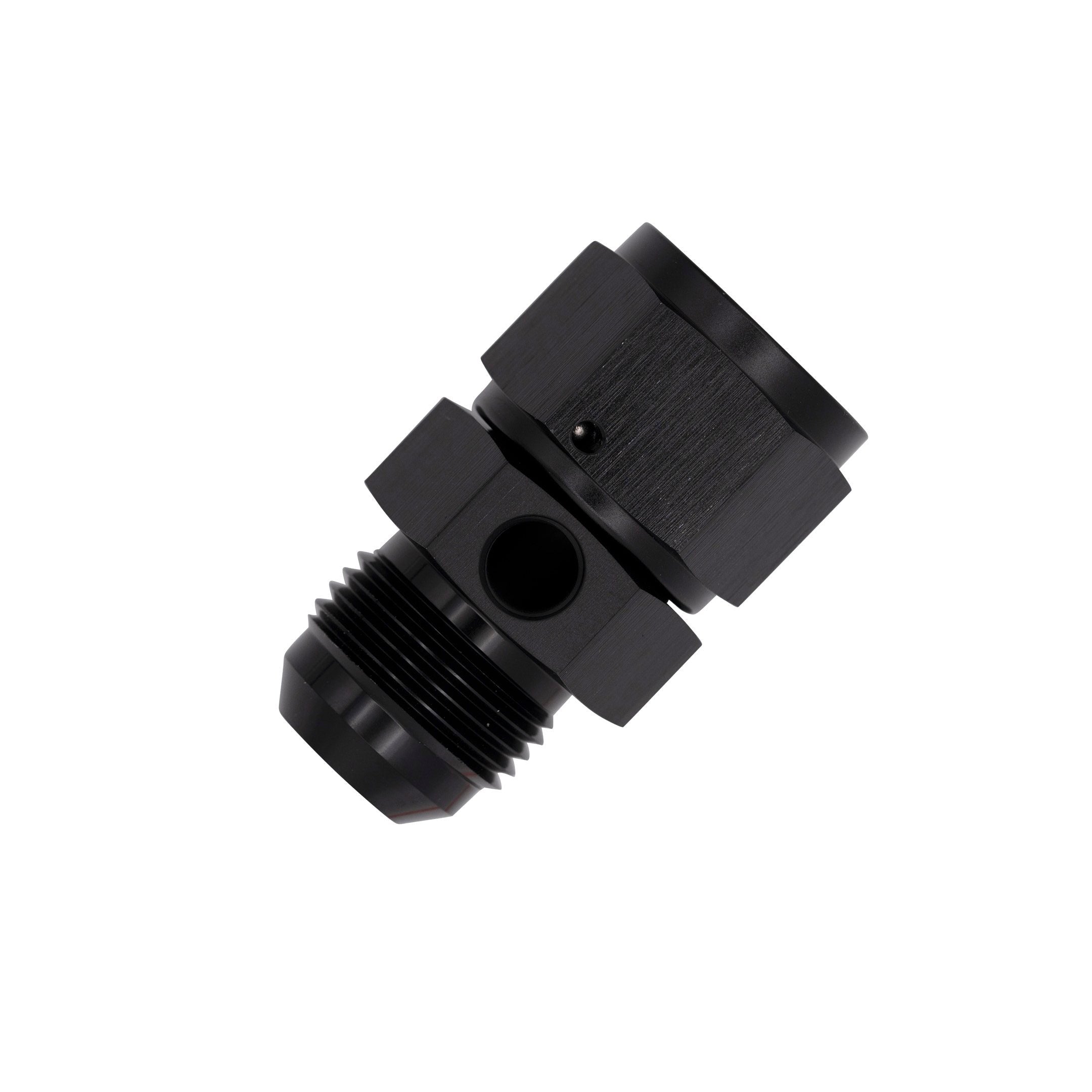 Flo Supply 6AN Female To Male Swivel Adapter with Dual 1/8"NPT Ports
