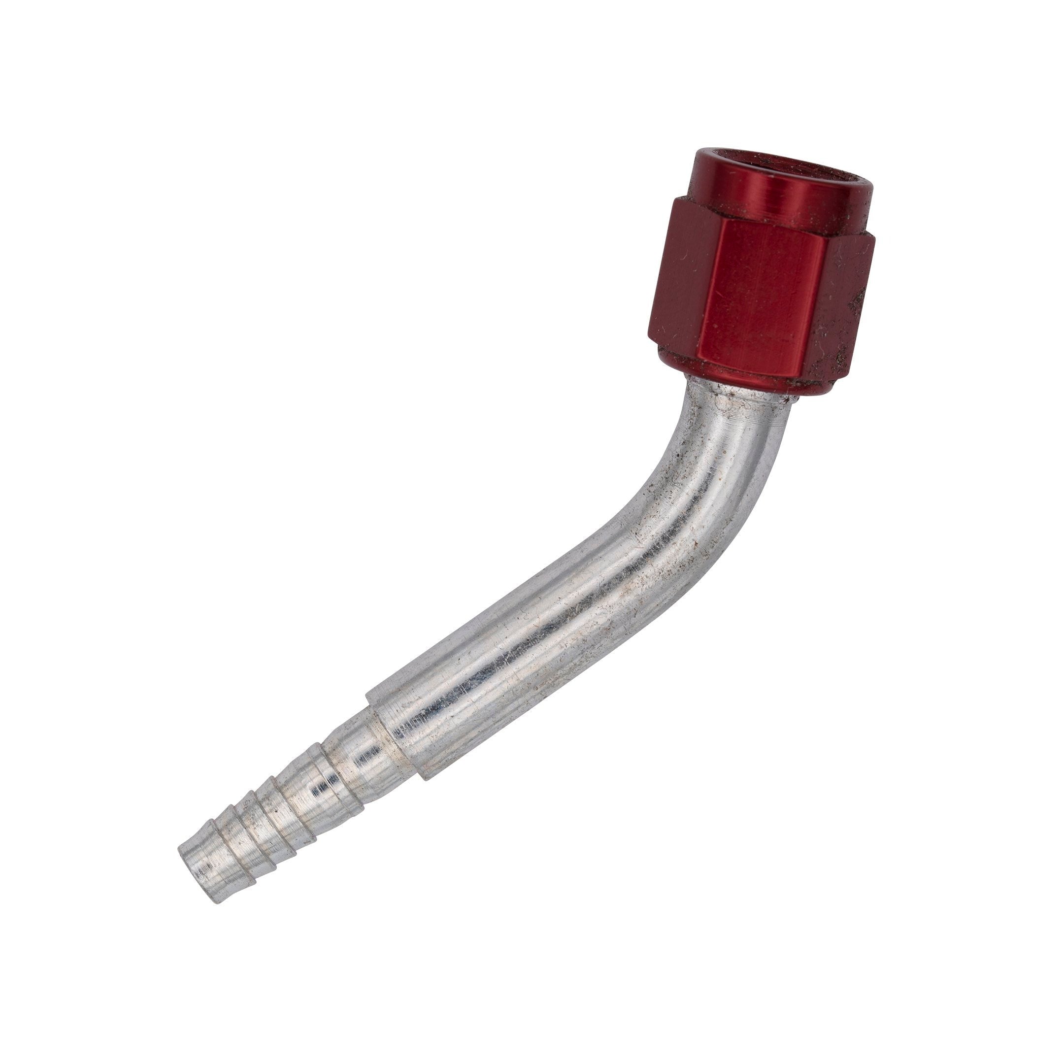 Flo Supply 45 Degree 4AN Race Hose End Assembly - 3AN Red Tube Nut