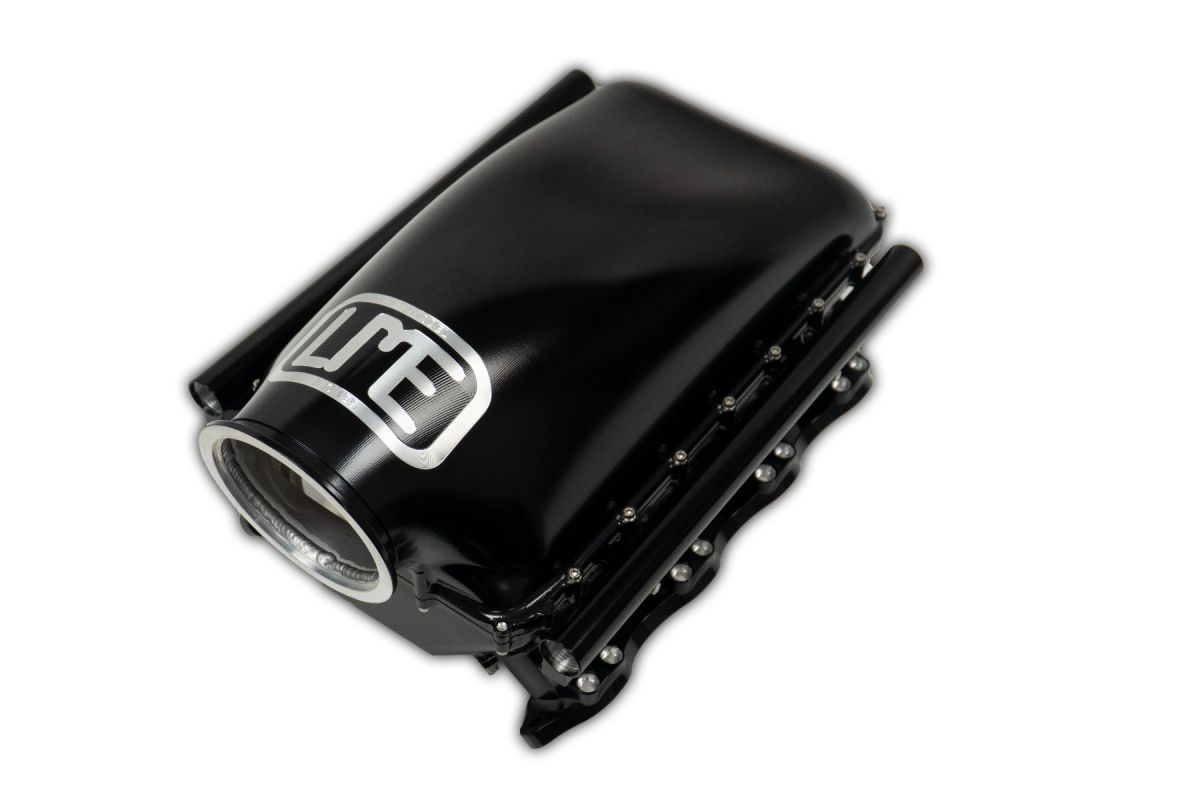 CUSTOM CANTED VALVE LME RACING 2400HP BILLET INTAKE - POWDER COAT