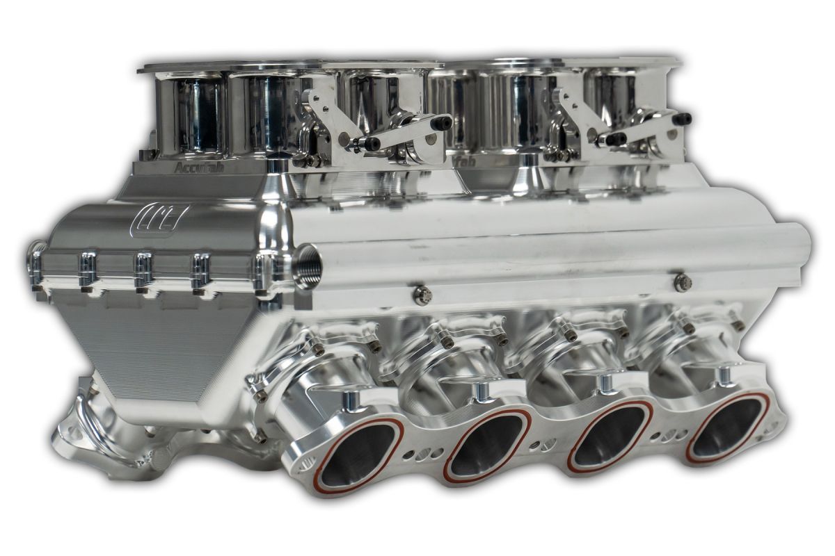 CANTED VALVE HEAD LME RACING  DUAL 4500 OR 8500 FLANGE 1000+ HP NA BILLET INTAKE