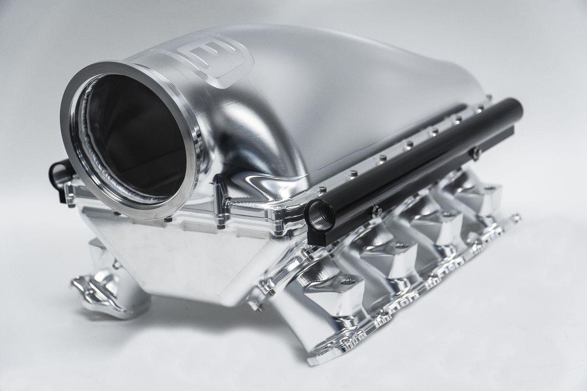 CUSTOM CANTED VALVE LME RACING 2400HP BILLET INTAKE - Natural Finish