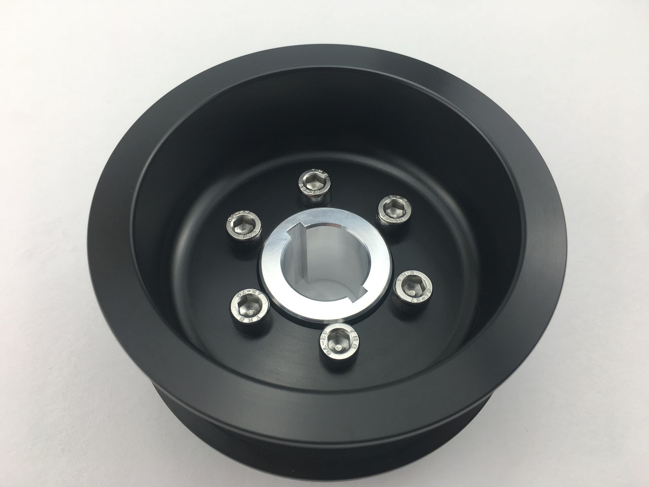 4.25" 2pc 12 Rib "Standard"  Black L3 (Pulley Only)