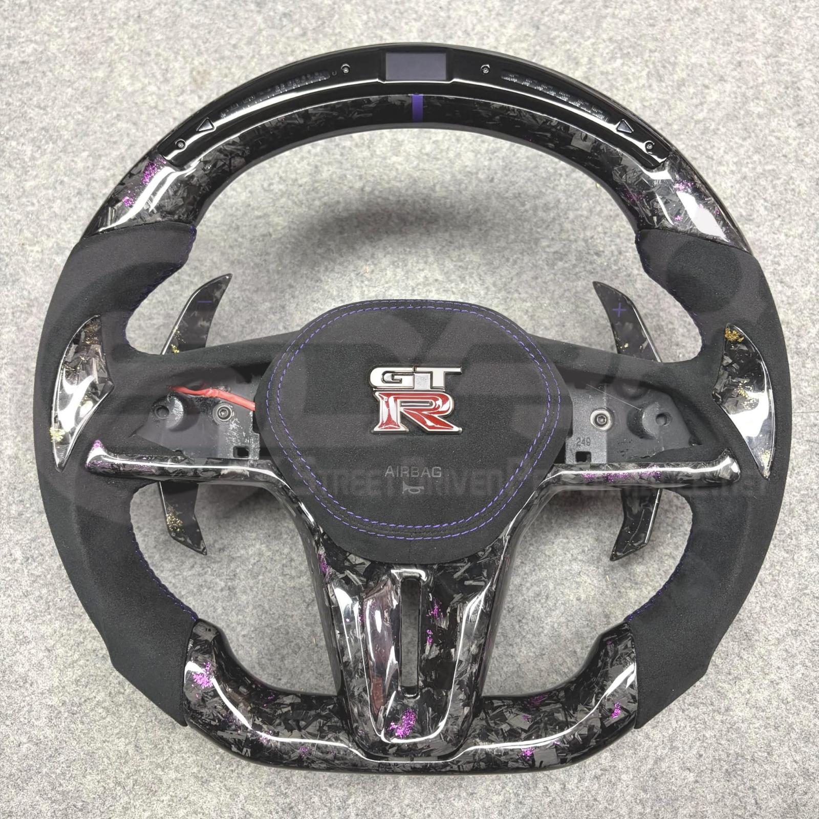 2009 - 2026 Nissan GTR Custom Carbon Fiber Steering Wheel with options