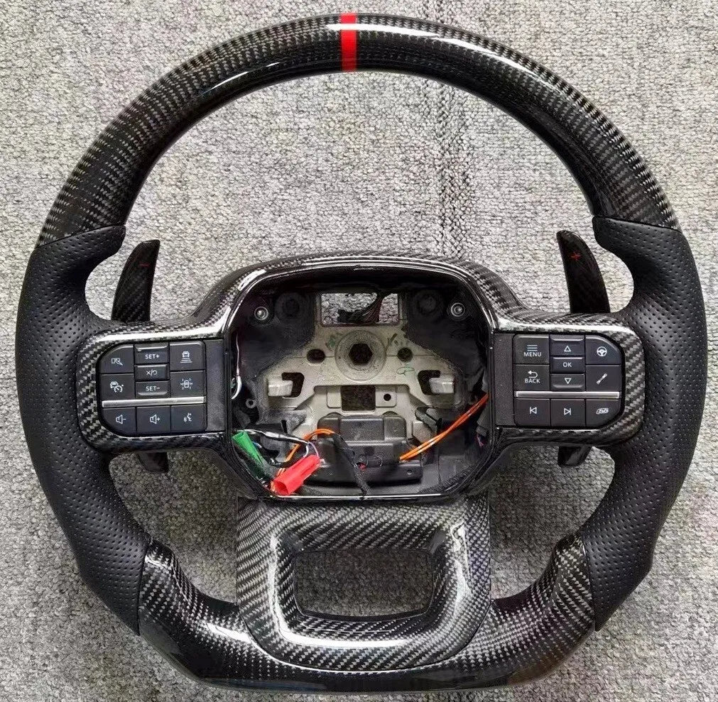 2021 - 2026+ Ford F-150 & Gen 3 Raptor - Custom Carbon Fiber Steering Wheel with options