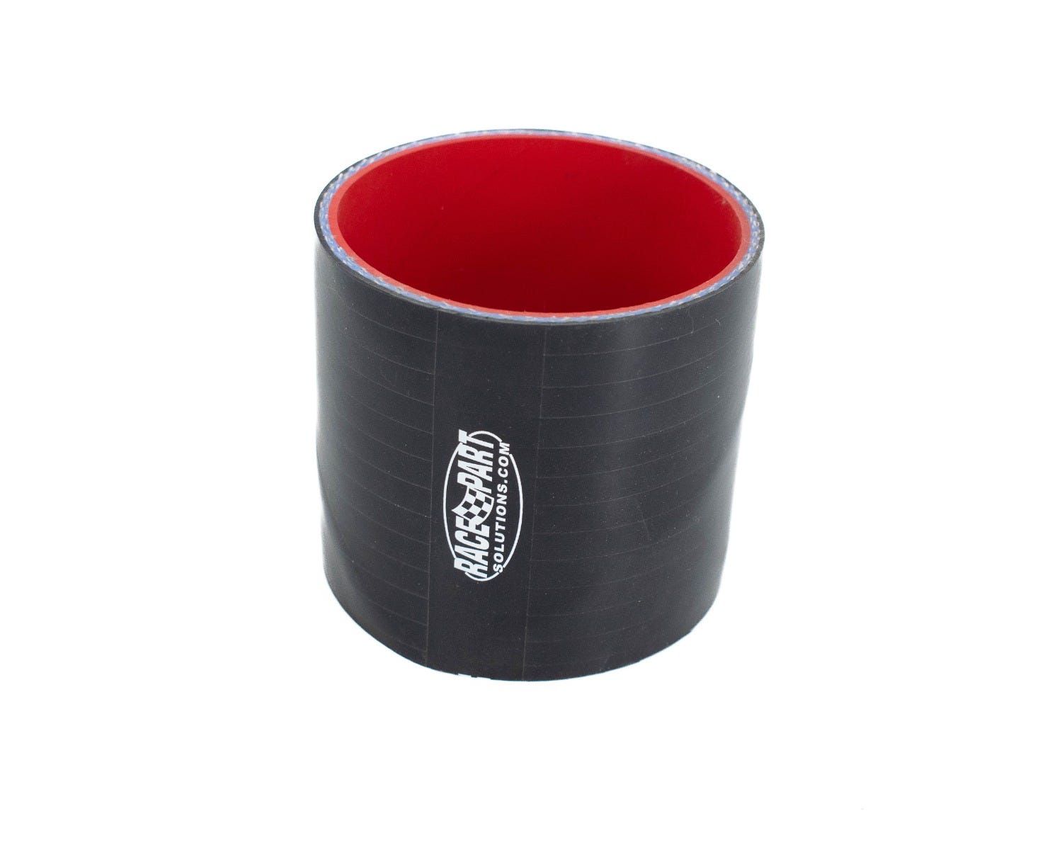 BTR SILICONE 3.00" STRAIGHT COUPLER - 3" LONG BLACK