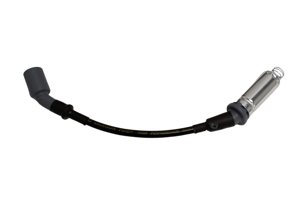 DRAGON FIRE PERFORMANCE 500 OHM PLUGWIRES - BLACK - FOR HIGH VALVE COVER MOUNTING - SPW1012-BK
