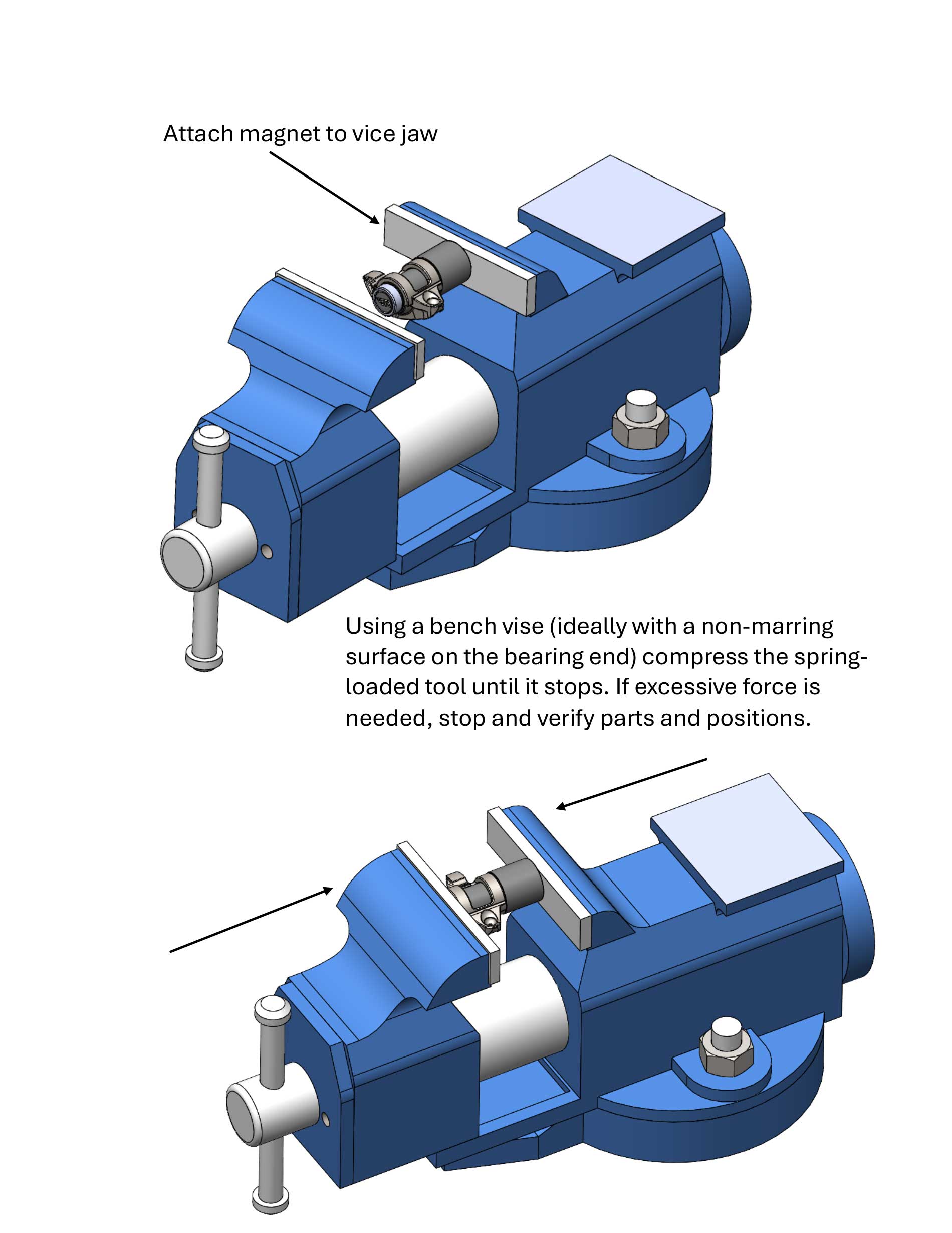 BTR ROCKER TRUNNION EASY BEARING INSTALL TOOL - TK-TOOL-P