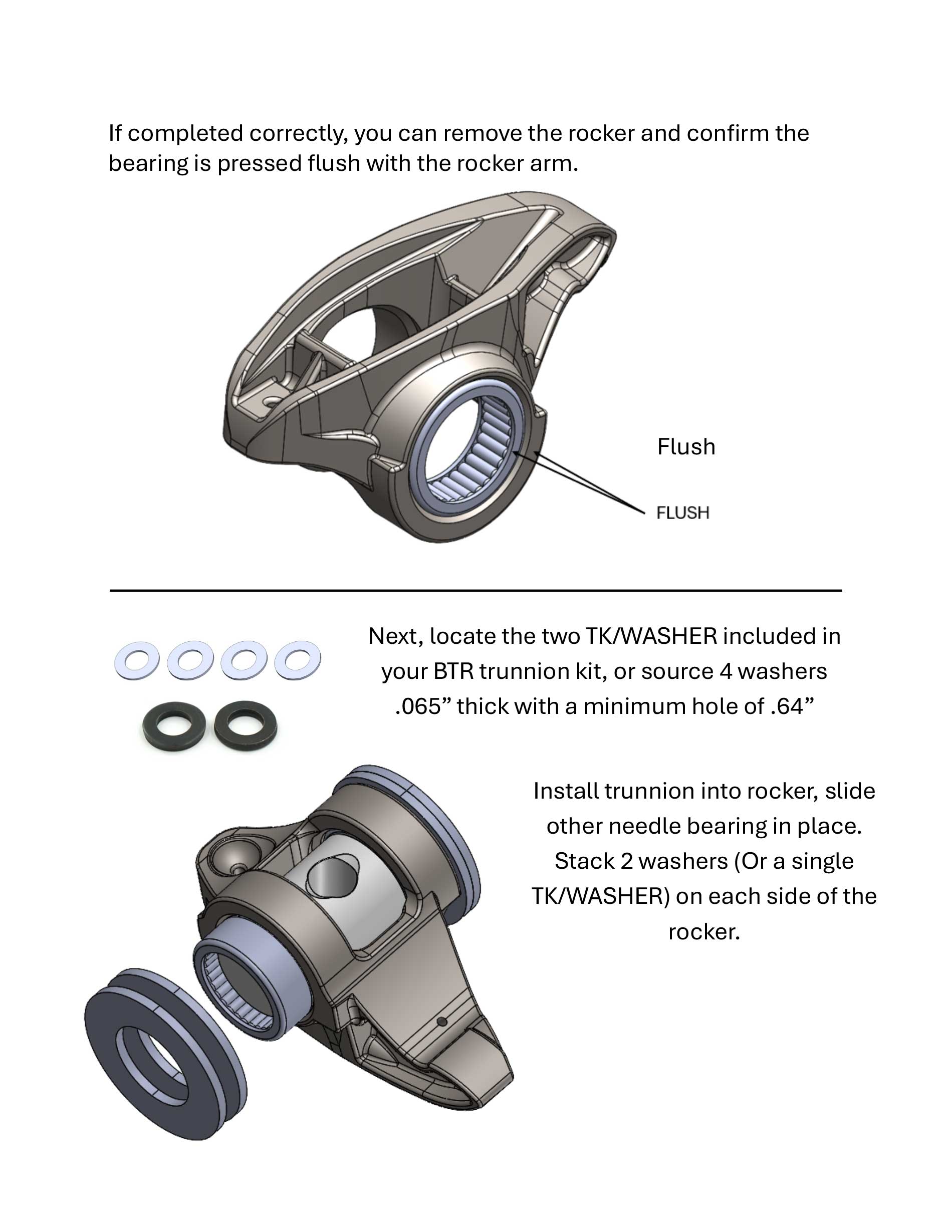 BTR ROCKER TRUNNION EASY BEARING INSTALL TOOL - TK-TOOL-P