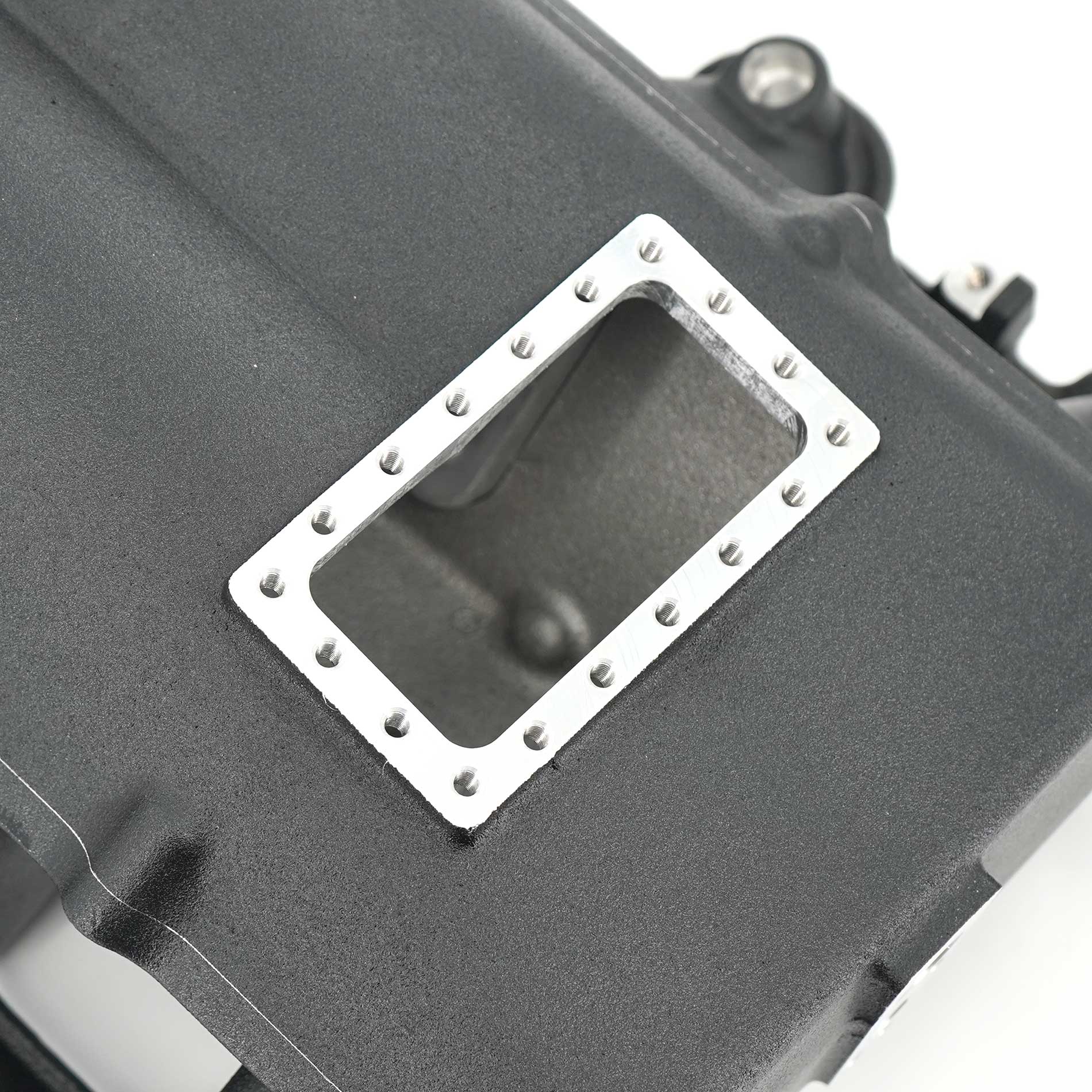 BTR TRINITY LS3 INTAKE MANIFOLD - BLACK WITH BURST PANEL PROVISION - TRA-3-BLK-P105-V2-BP