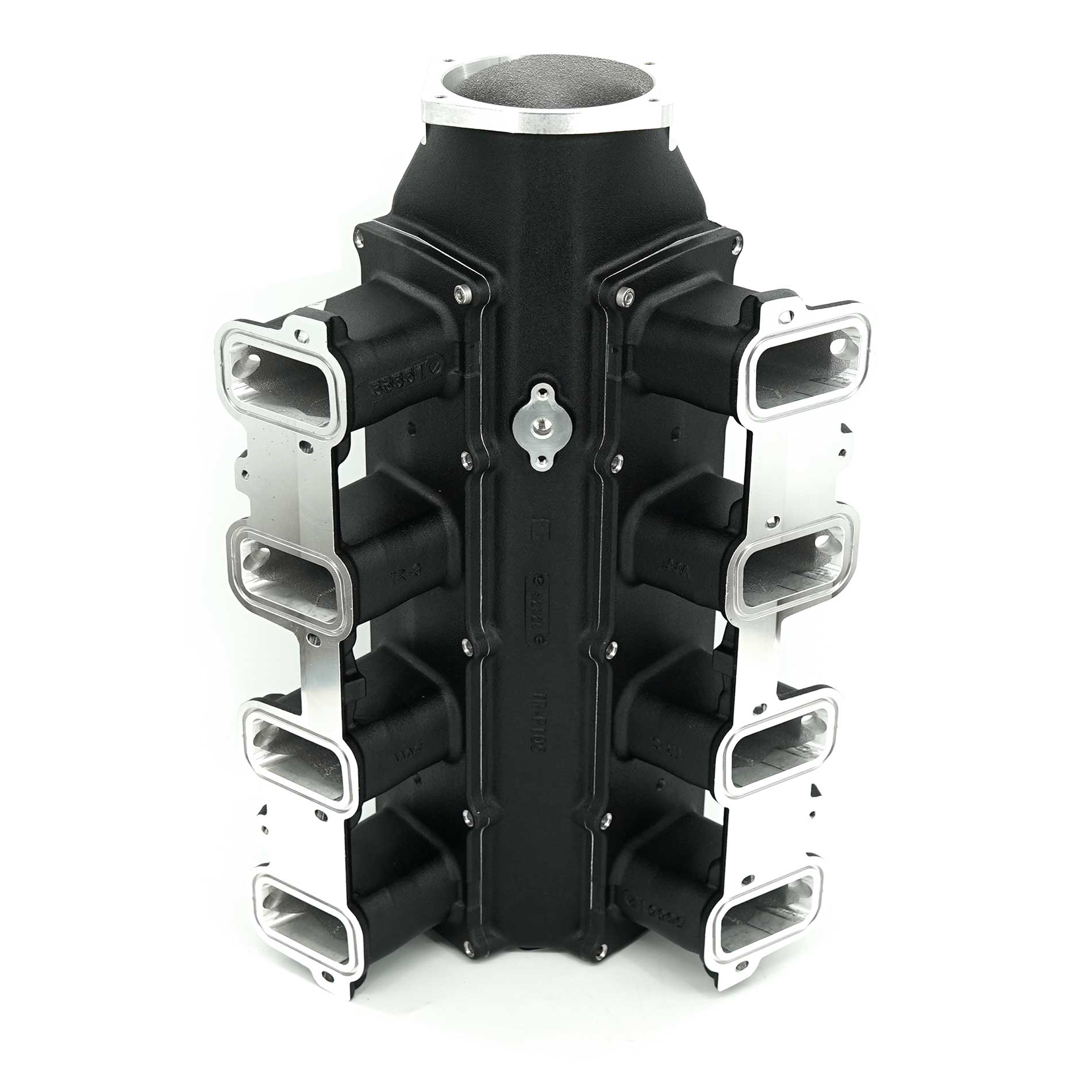 BTR TRINITY LS3 INTAKE MANIFOLD - BLACK WITH BURST PANEL PROVISION - TRA-3-BLK-P105-V2-BP